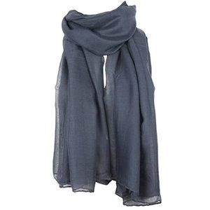 NWT Gray Blue Shawl Slate Blue Shawl 70" x 42"